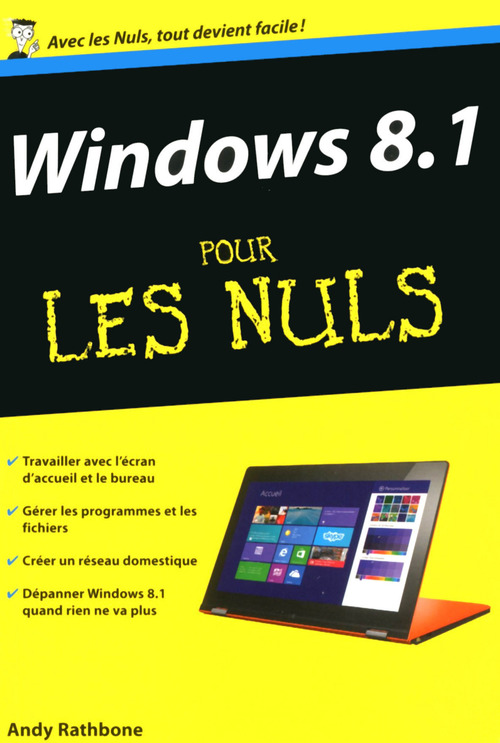 Couverture ebook de Windows 8.1 Poche Pour les Nuls, de Andy Rathbone
