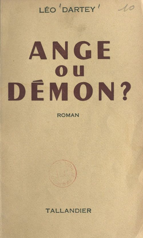 ebook cover of Ange ou démon ?, by Leo Dartey