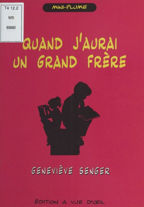 Couverture ebook de Quand j'aurai un grand frère, de Geneviève Senger