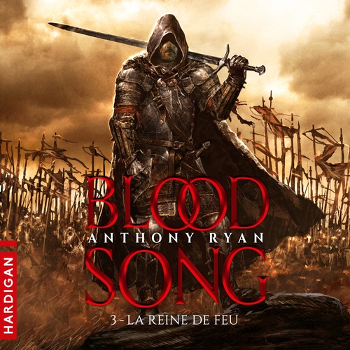 audiobook cover of La Reine de feu, by Anthony Ryan