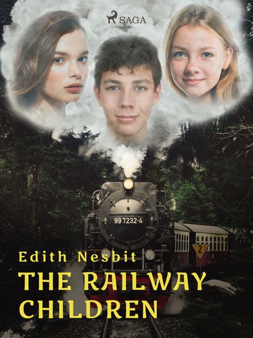 ebook cover of The Railway Children, by Edith Nesbit