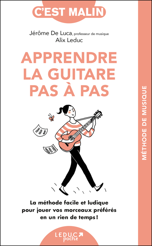 ebook cover of Apprendre la guitare pas à pas, c'est malin, by Alix Leduc, Jerôme de Luca
