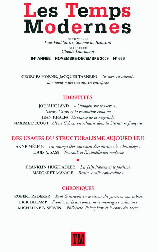 Couverture ebook de Les Temps Modernes N° 656, de Collectif