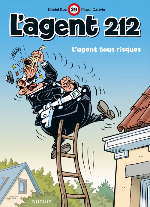 Couverture ebook de L'Agent 212 - Tome 29 - L'agent tous risques, de Raoul Cauvin, Daniel Kox