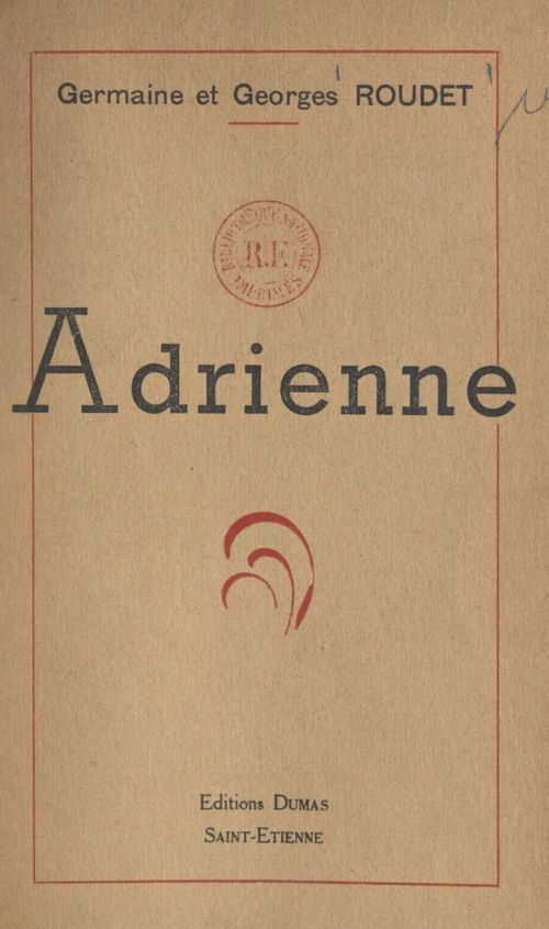 Couverture ebook de Adrienne, de Georges Roudet, Germaine Roudet