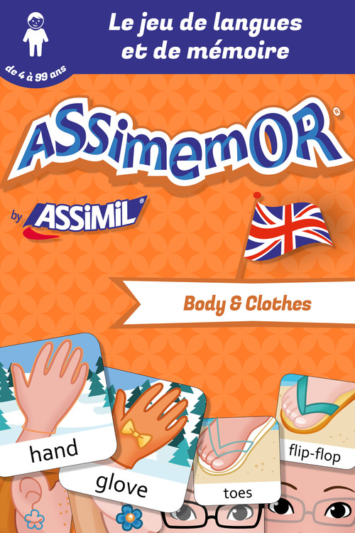 Couverture ebook de Assimemor - Mes premiers mots anglais : Body and Clothes, de Celadon, Lea Fabre