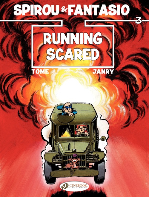 Couverture ebook de Spirou & Fantasio - Volume 3 - Running Scared, de Tome, Janry