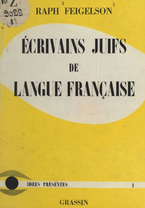 ebook cover of Écrivains juifs de langue française, by Raph Feigelson