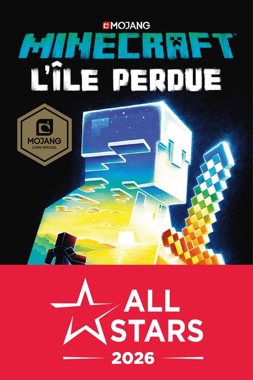 ebook cover of Minecraft officiel, T1 : L'Île perdue, by Max Brooks