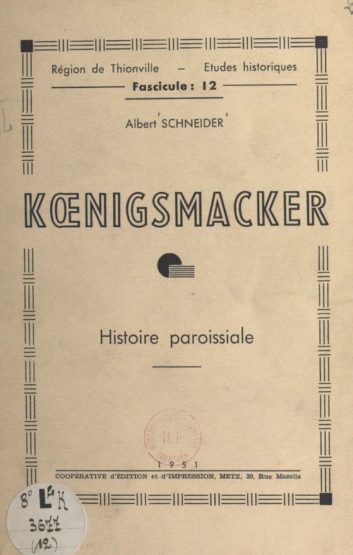 Couverture ebook de Koenigsmacker, de Albert Schneider