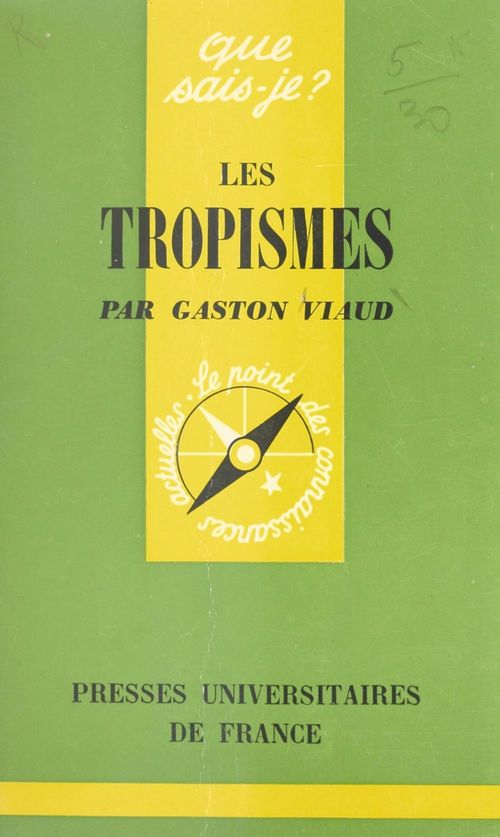 Couverture ebook de Les tropismes, de Gaston Viaud