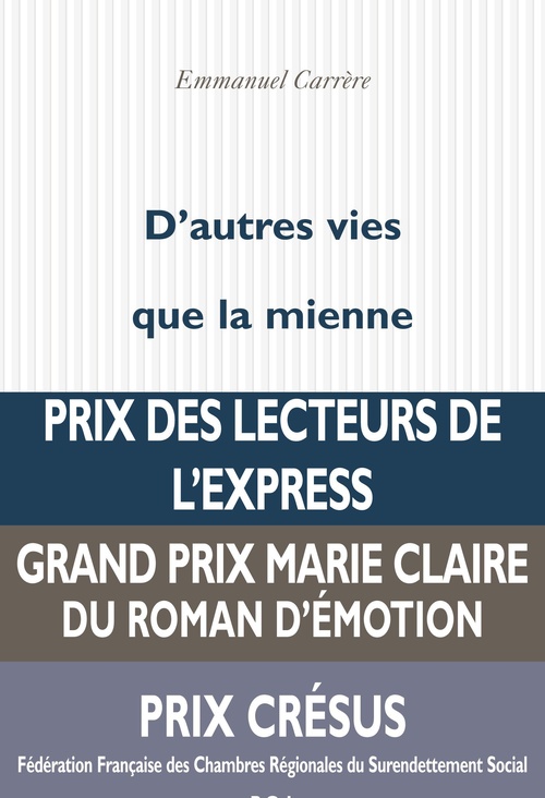 Couverture ebook de D'autres vies que la mienne, de Emmanuel Carrère