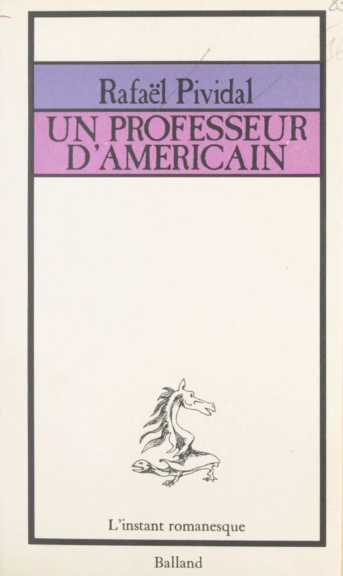 Couverture ebook de Un professeur d'américain, de Rafael Pividal