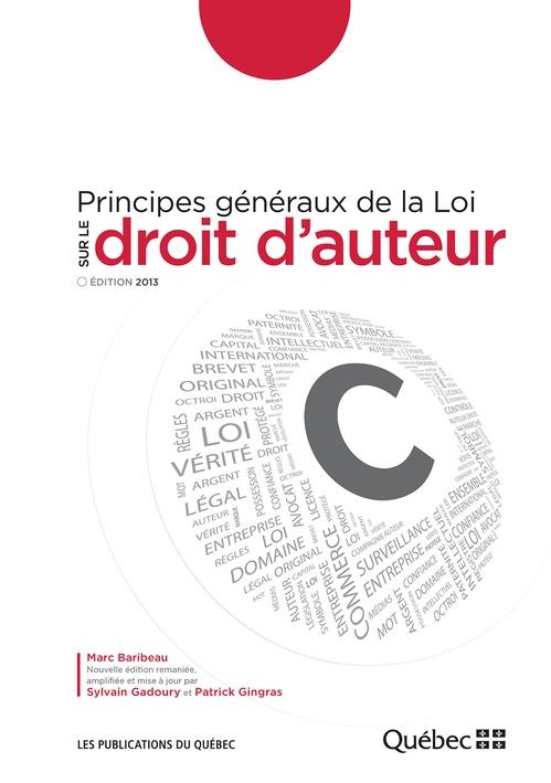 ebook cover of Principes généraux de la Loi sur le droit d´auteur, by Baribeau Marc