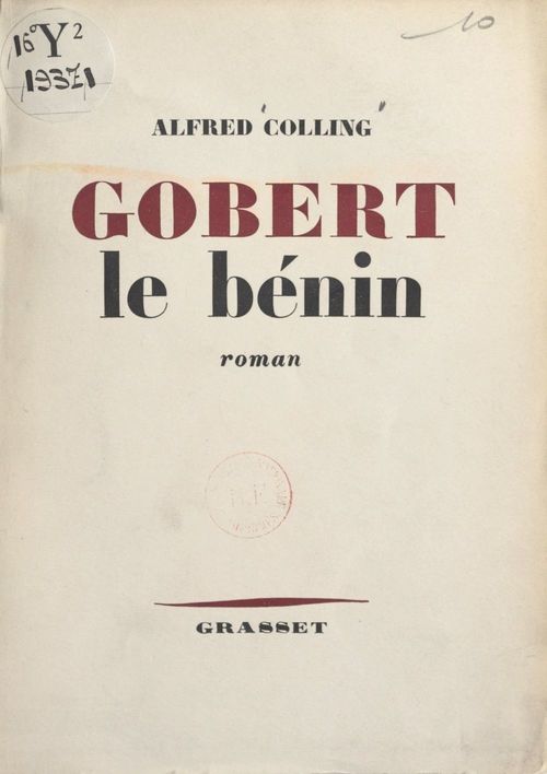 Couverture ebook de Gobert le bénin, de Alfred Colling