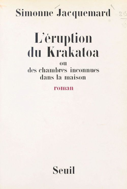 ebook cover of L'éruption du Krakatoa, by Simonne Jacquemard