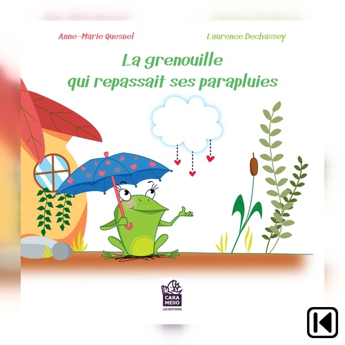 Couverture audiobook de La grenouille qui repassait ses parapluies, de Anne-Marie Quesnel