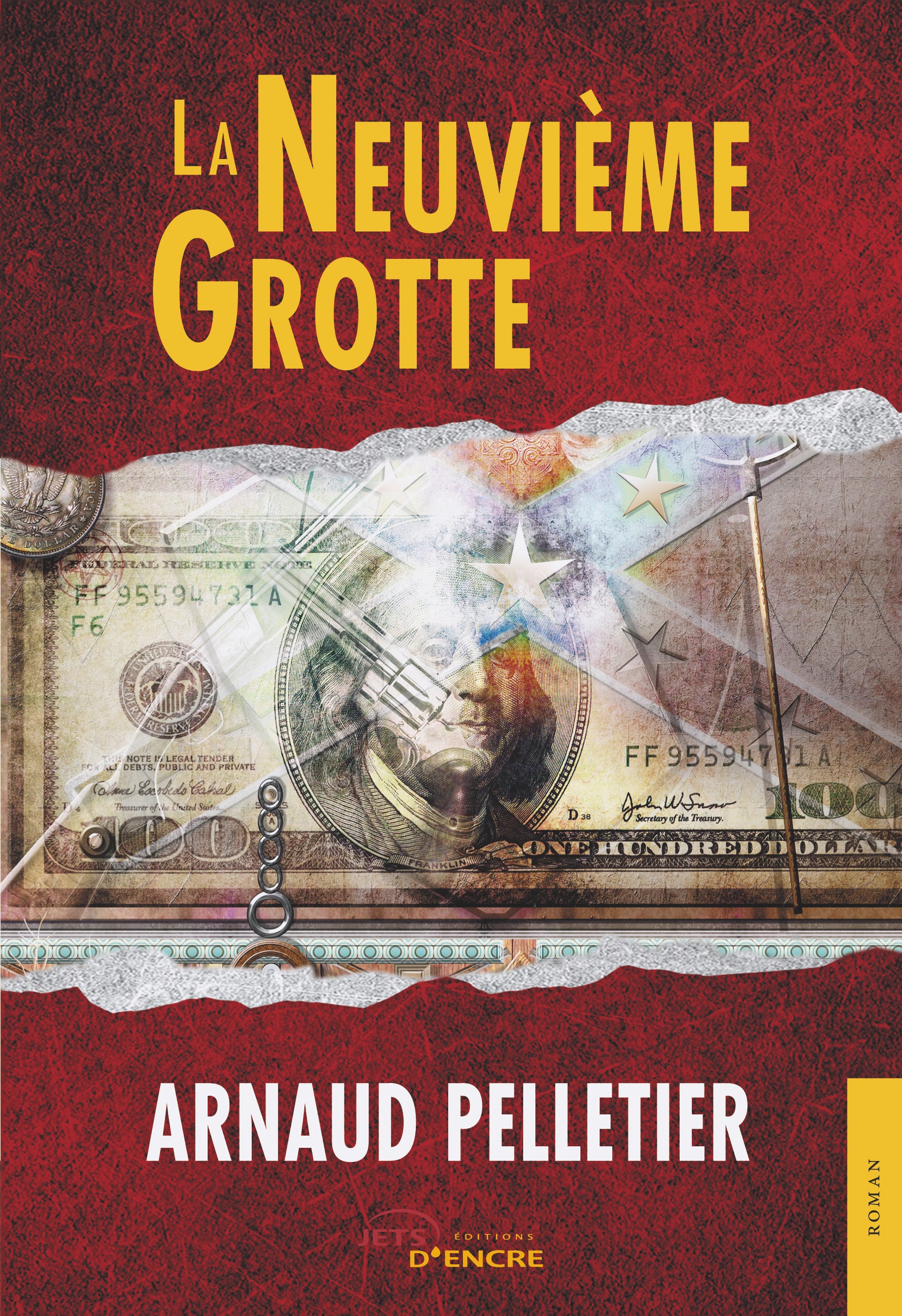 Couverture ebook de La Neuvième Grotte, de Arnaud Pelletier