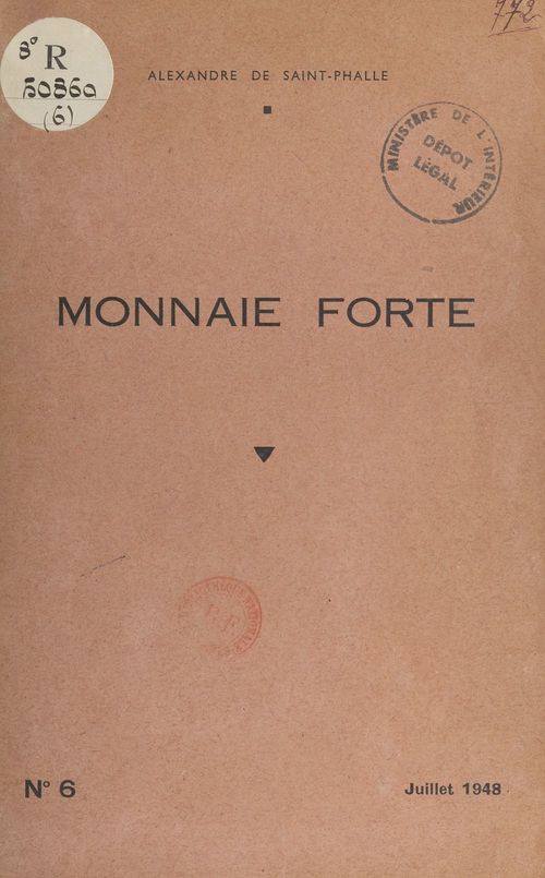 ebook cover of Monnaie forte, by Alexandre De Saint-Phalle