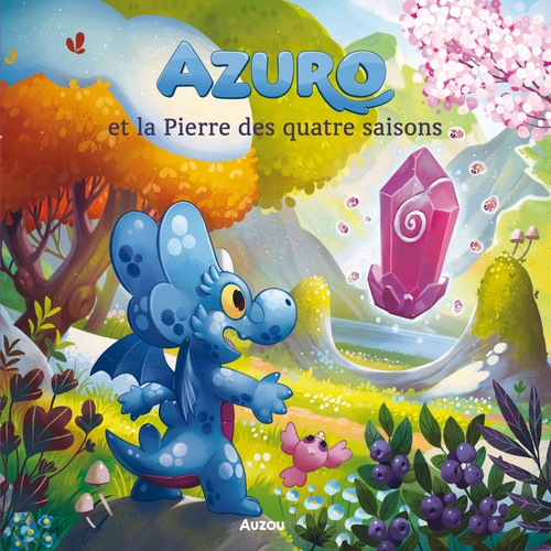 audiobook cover of Azuro et la pierre des 4 saisons, by Olivier Souillé, Laurent Souillé