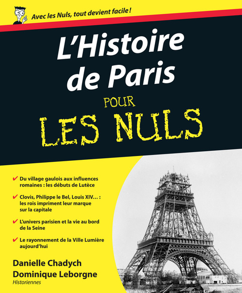 ebook cover of L'Histoire de Paris pour les nuls, by Danielle Chadych, Dominique Leborgne