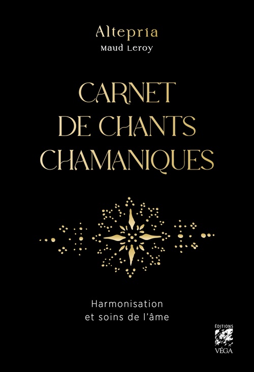 Couverture ebook de Carnet de chants chamaniques - Harmonisation et soins de l'âme, de Maud Leroy