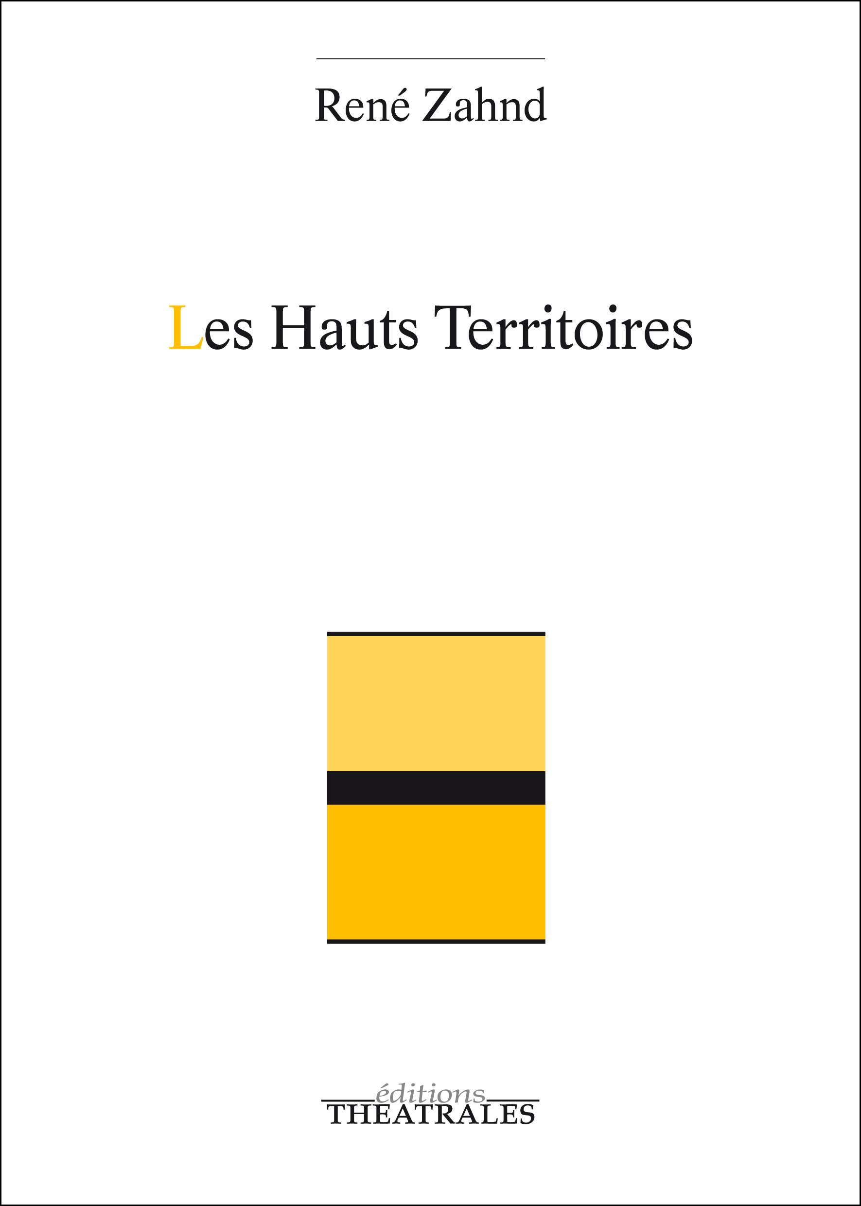ebook cover of Les Hauts Territoires, by René Zahnd