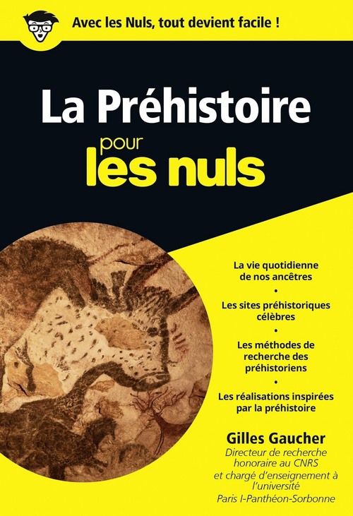 Couverture ebook de La Préhistoire Poche Pour les Nuls, de Gilles Gaucher