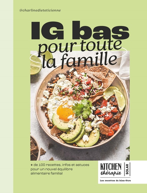 Couverture ebook de Kitchen Thérapie - IG Bas pour toute la famille, de Charline Wirth