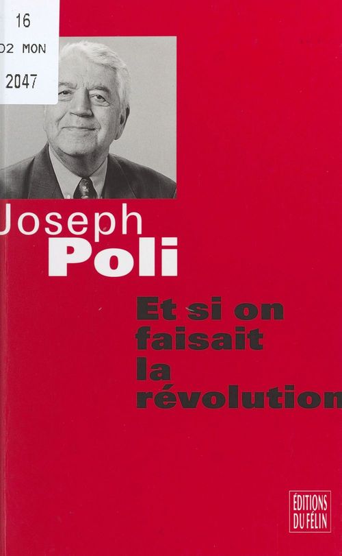 Couverture ebook de Et si on faisait la révolution, de Joseph Poli