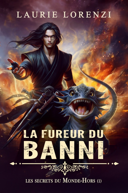 Couverture ebook de La Fureur du banni, de Laurie Lorenzi