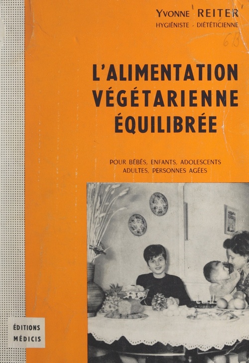 Couverture ebook de L'alimentation végétarienne équilibrée, de Yvonne Reiter