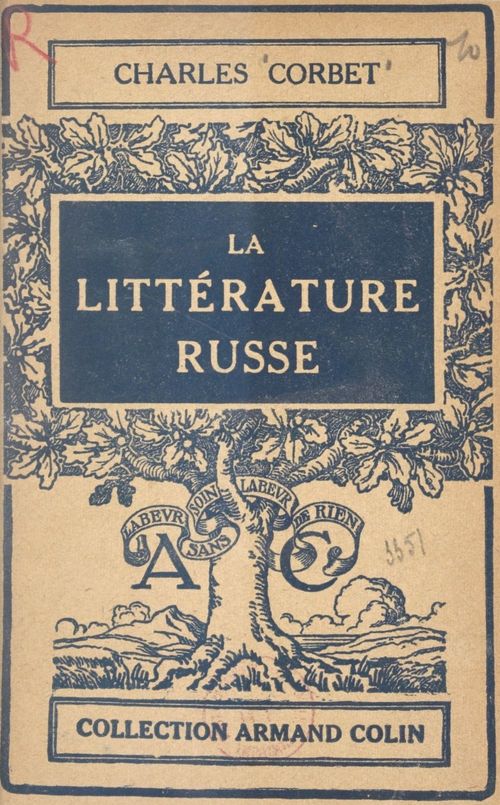 ebook cover of La littérature russe, by Charles Corbet