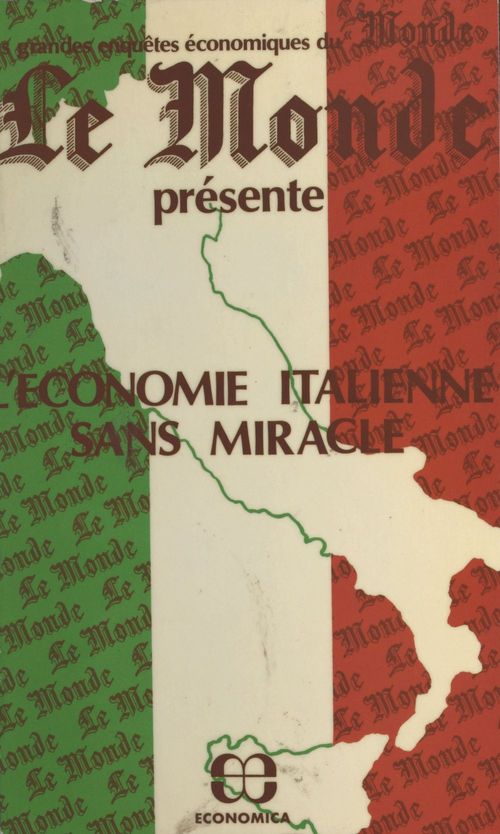 Couverture ebook de L'économie italienne sans miracle, de Le Monde