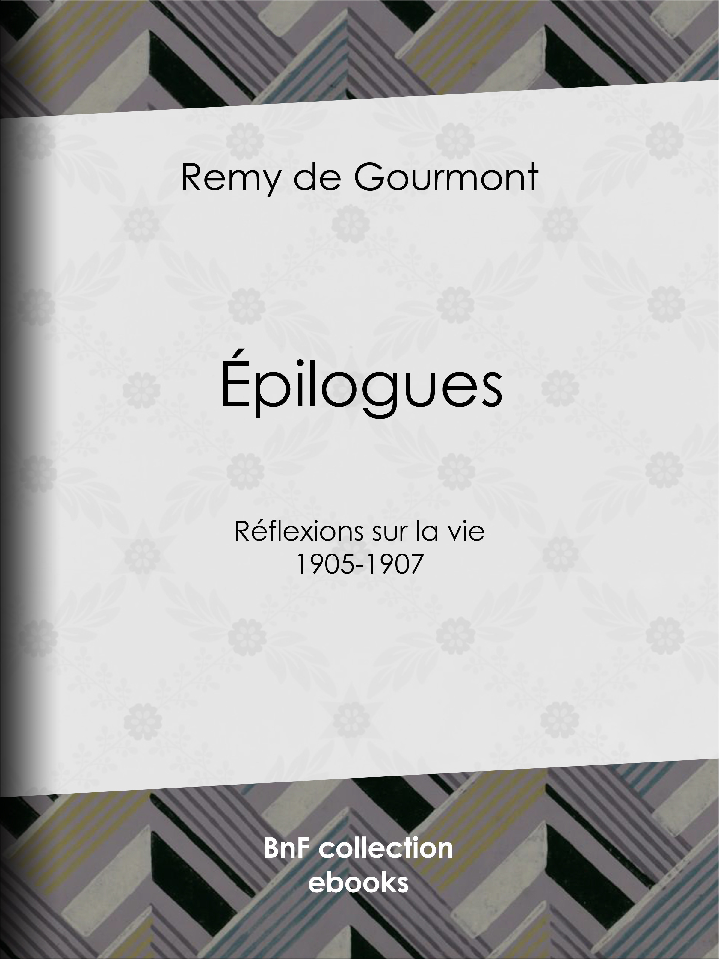 ebook cover of Épilogues, by Remy De Gourmont