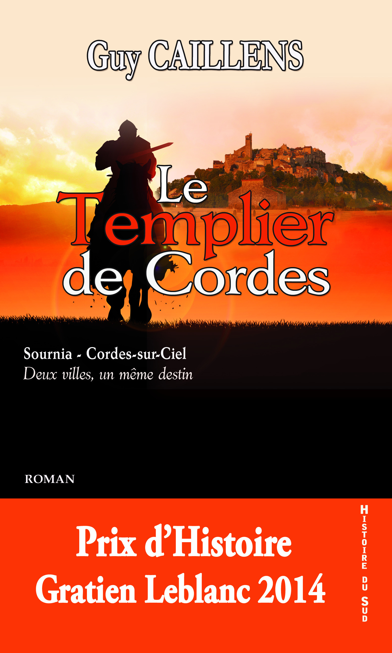 Couverture ebook de Le Templier de Cordes, de Guy Caillens
