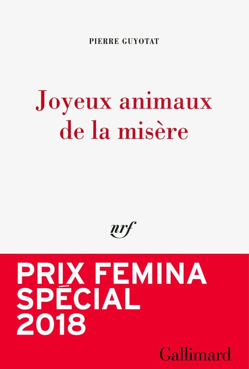 Couverture ebook de Joyeux animaux de la misère, de Pierre Guyotat