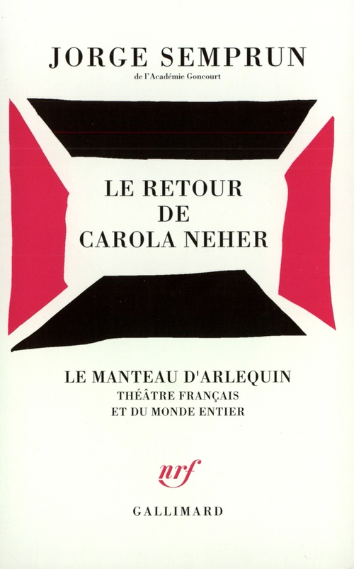 ebook cover of Le Retour de Carola Neher, by Jorge Semprun
