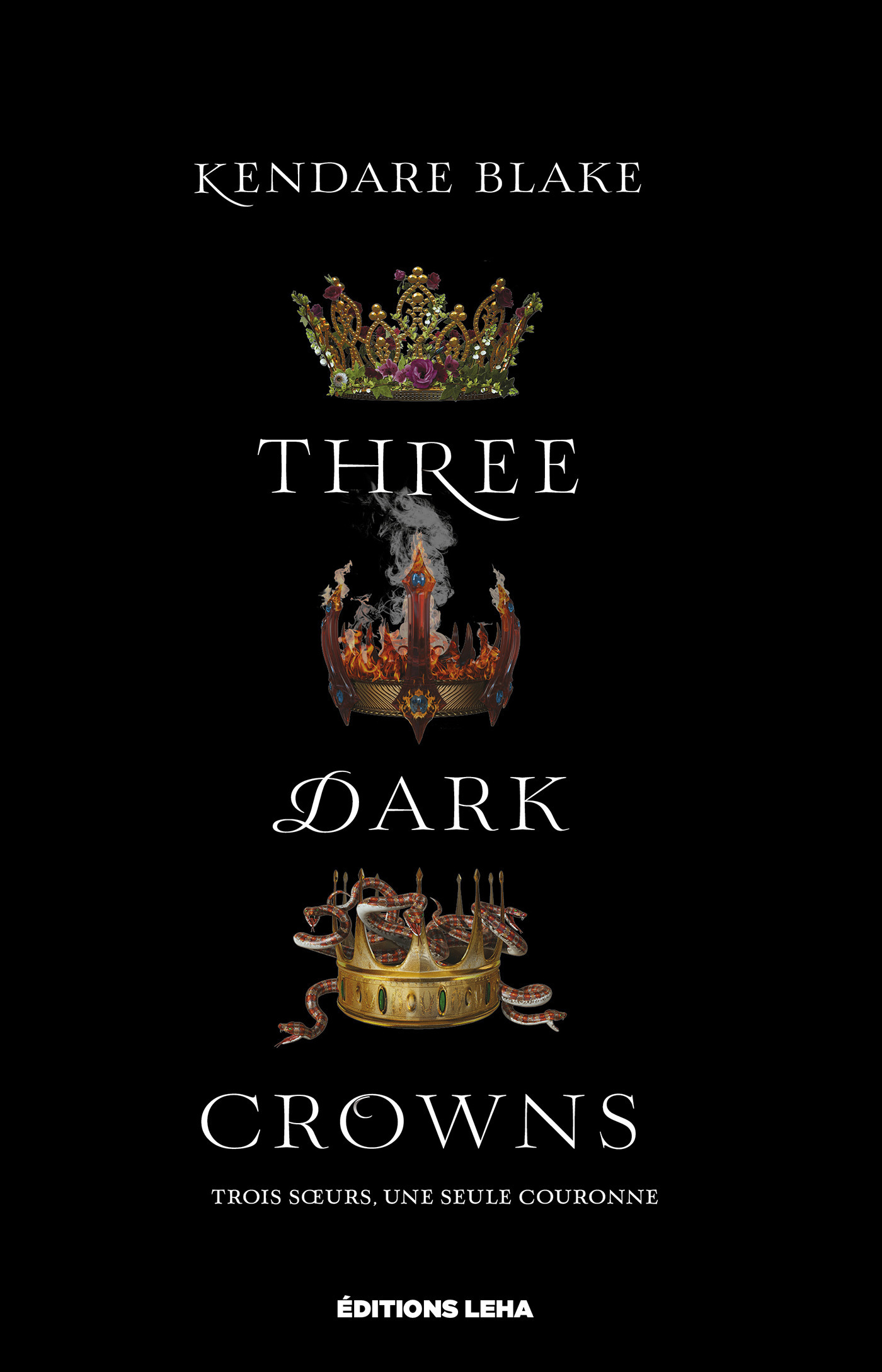 ebook cover of Three Dark Crowns, by Kendare Blake