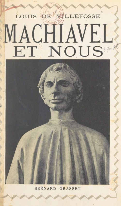 ebook cover of Machiavel et nous, by Louis De Villefosse