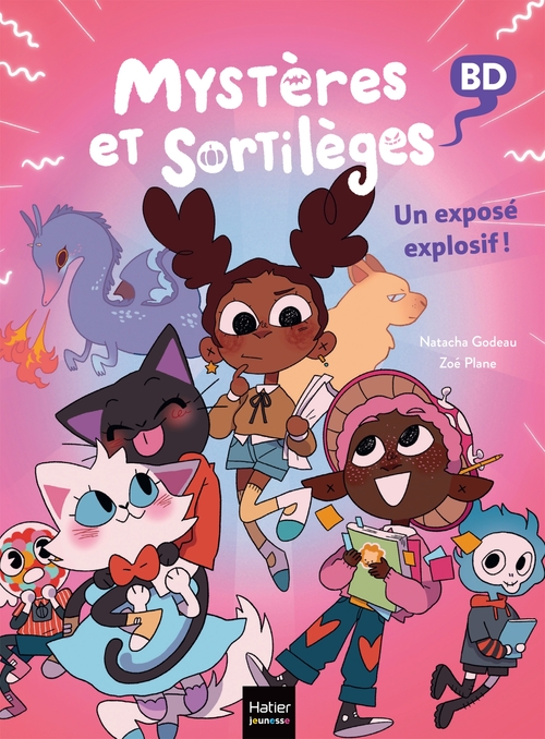 Couverture ebook de Mystères et sortilèges - Un exposé explosif !, de Natacha Godeau
