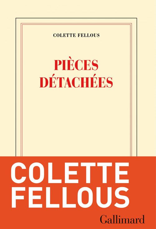ebook cover of Pièces détachées, by Colette Fellous