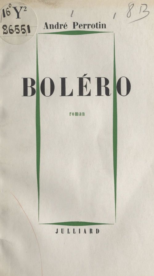 Couverture ebook de Boléro, de Andre Perrotin