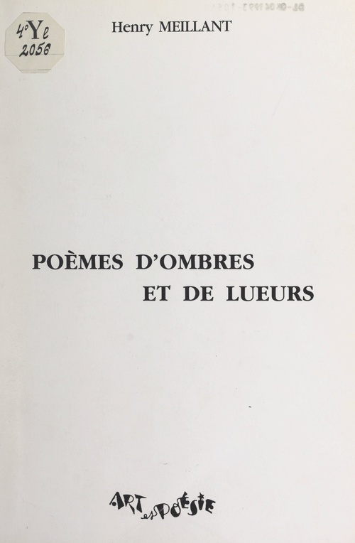 Couverture ebook de Poèmes d'ombres et de lueurs, de Henry Meillant