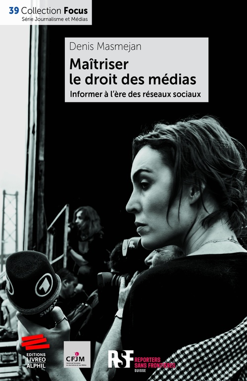 Couverture ebook de Maîtriser le droit des médias, de Denis Masmejan