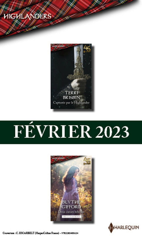 Couverture ebook de Pack mensuel Highlanders - 2 romans (Février 2023), de Terri Brisbin, Blythe Gifford