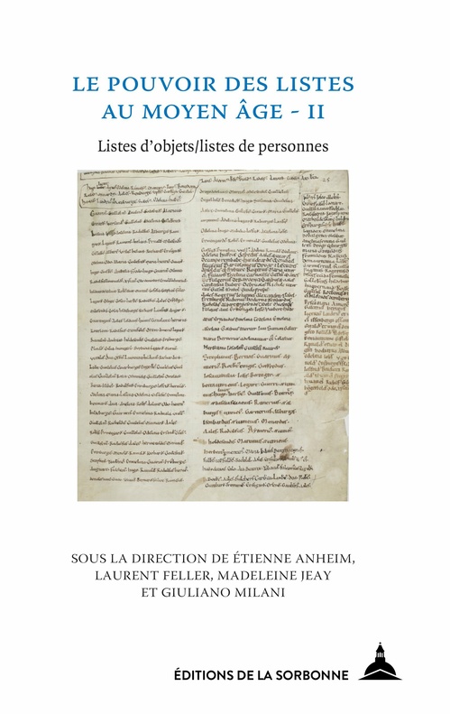 Couverture ebook de Le pouvoir des listes au Moyen Âge - II, de