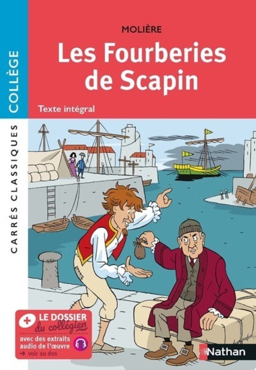 ebook cover of Les fourberies de scapin, by Molière