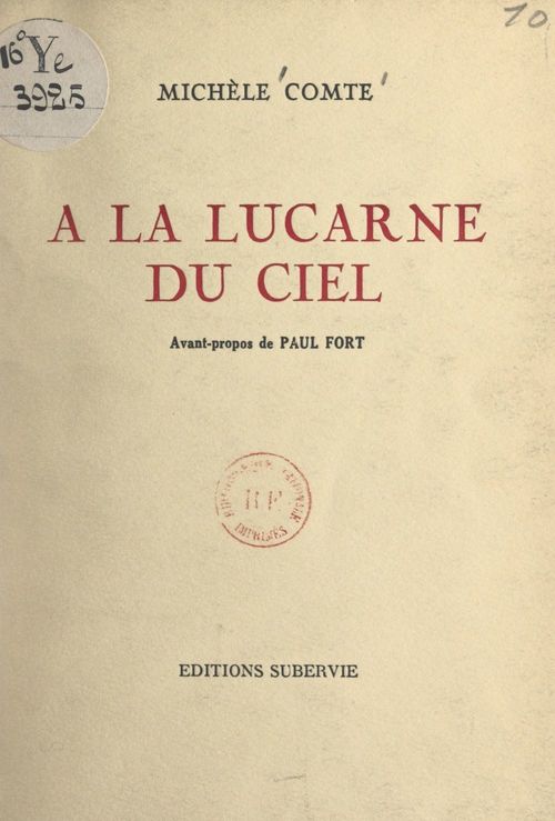 Couverture ebook de À la lucarne du ciel, de Michele Comte