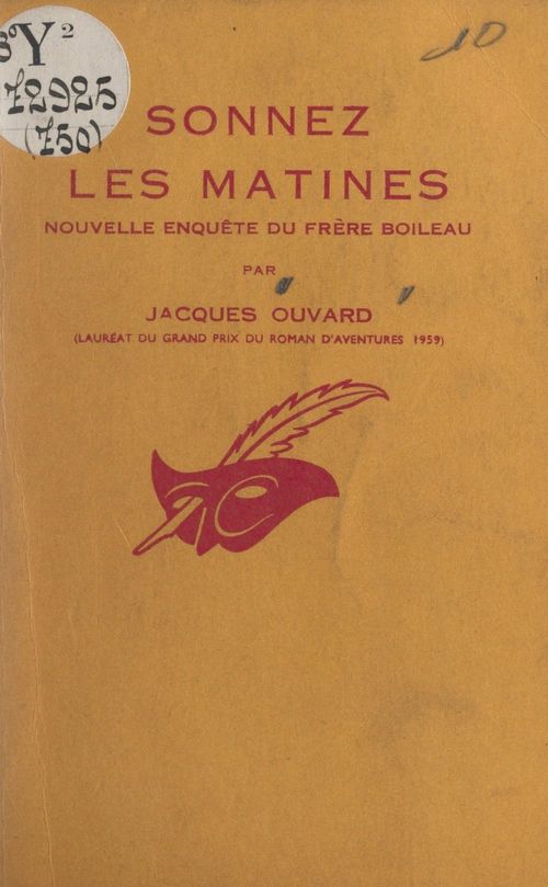 ebook cover of Sonnez les matines, by Jacques Ouvard